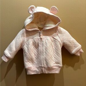 Simple Joys by Carters Fleece Full Zip
Pink Quilted Baby Hoodie with Ears 0-3 M